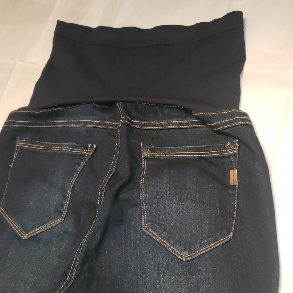 1822 DENIM New Maternity Jeans Stretch Top Pull On Bootcut Women's 29 NWOT - Picture 6 of 10